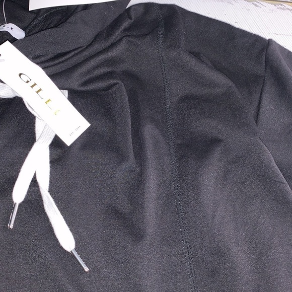 Gilli Black Short Sleeved Hoodie NWT - Picture 6 of 8